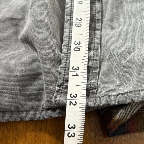 Red Head Brand Men's Flannel Plaid Lined Shirt/Shacket Gray - Picture 3 of 7